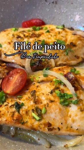 Filézinho de frango grelhado fácil para almoço