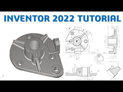Inventor 2022 Tutorial #229 | 3D Model Basic Beginners
