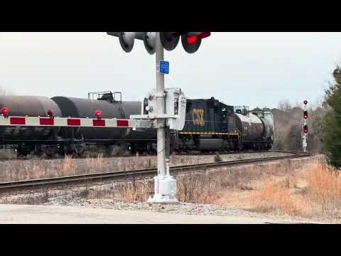 Triple 8’s!! CSX 888 W/ SD70MAc DPU leads X492-21 In Hamlet,NC 1/22/26