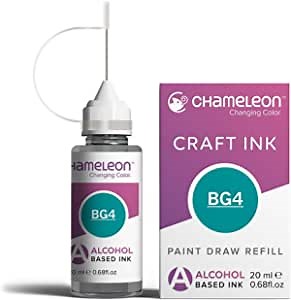 Chameleon Art Products, Ink Refill, Aqua Marine BG4, Complete Refill Kit - 25 ML