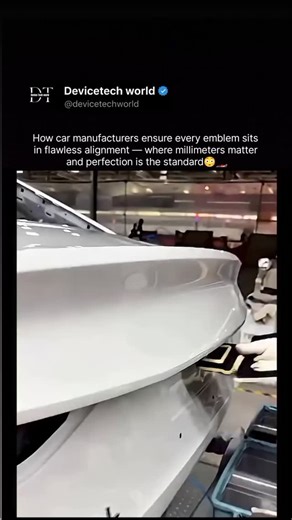 Device Tech World on Instagram: "Every badge on a luxury car is positioned with meticulous, millimeter-perfect precision.🏎🏎💨 Automakers employ custom alignment jigs — precision-engineered templates that ensure every emblem is positioned at the exact angle, height, and distance across thousands of vehicles. Developed using laser scanning and advanced 3D modeling, these tools guarantee flawless symmetry between panels and badges, upholding the highest standards of craftsmanship and consistency.
