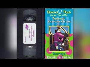 Bonus 2 Pack: Barney's Parade of Numbers [1993] - 1996 VHS Release (Canadian Release)