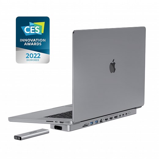 INVZI MagHub -12-in-2 Docking Station for MacBook Pro with Pop-Up SSD Enclosure