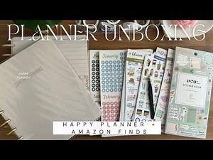 Beginner Planner Unboxing + Flip Through | Happy Planner + Amazon Finds ✨