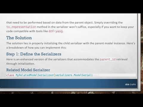 Understanding Django's ManyToOne Relationship in Serializers: How to Access the Parent Object ID