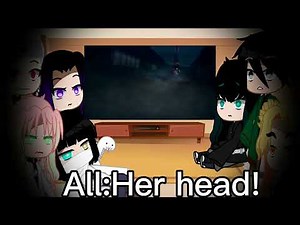 Hashiras react to nezuko vs daki