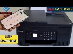 Canon Pixma G4470 Setup SmartPhone Using Easy Wireless Setup Method !