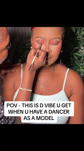 When u have a dancer as a model #content# #makeupartist# #makeup# #makeupartistinweighbridge# #makeuptutorial# #makeme# #makemefamous# #goviral# #makeupartistinirawo# #goviral#