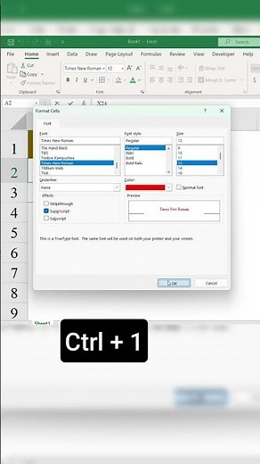 Excel Tips: Superscript and Subscript # #excel #exceltips #exceltraining #exceltricks