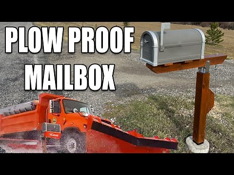 Build a Snowplow Proof Mailbox Post (Easy DIY)
