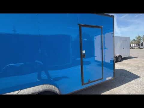 Professional's Choice: 7x16 Xtreme brand trailer in blue with blackout trim!!