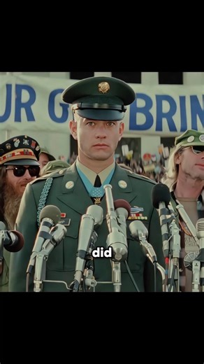 🎤 The Real Vietnam Speech Revealed in Forrest Gump 😮🇺🇸 #ForrestGump #TomHanks #MovieFacts #shorts