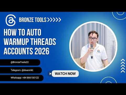 How To Auto Warmup Threads Accounts 2026 | Threads Bot