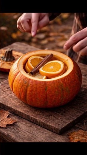Cooking Orange Milk Halva in Pumpkin | Kabakta Portakallı Süt Helvası