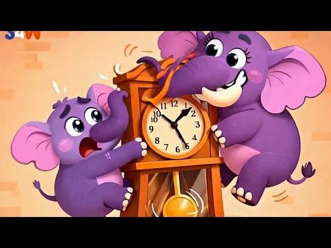 mixed color elephants song 🐘 Hickory dickry dockk song 6 | Honey Nursery Rhymes & kids songs