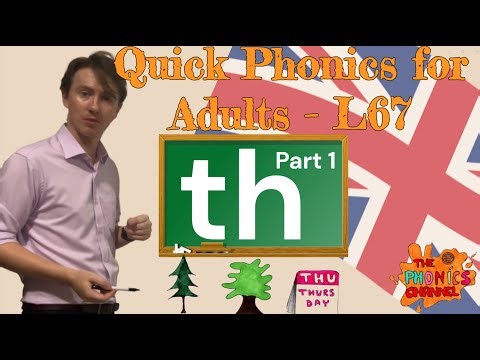 TH Digraph Sound (Part 1) - Quick Phonics for Adult Beginners of English - Lesson 67
