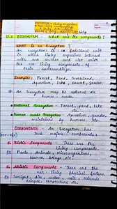 Class 10th Our Environment ✅ Best Notes ! Science #shorts #fyp #boardexam #yt