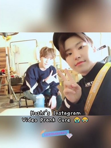 hoshi's instagram video prank core 😭😂 #seventeen #hoshi