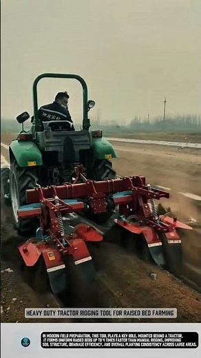 Heavy Duty Tractor Ridging tool for raised bed farming #tools