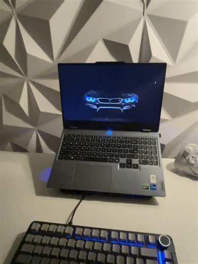 Blue and Black Laptop Gaming Setup — Lenovo LOQ & ROG Ideas