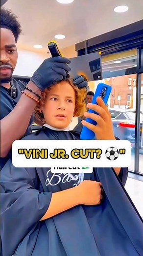 He asked for the Vinicius Jr. Haircut! 🇧🇷#shorts #shortvideo #barber