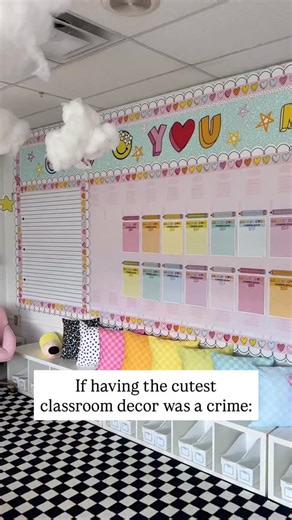 2.6K views · 37 reactions | Guilty as charged… our classroom decor is just too cute to handle! ✨ #classroomdecor #classroomideas #classroomsetup #classroomtheme #bulletinboardideas #classroompinspirations #teachertribe #teachersfollowteachers #teacherideas | Schoolgirl Style Classroom Decor | Facebook