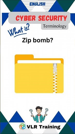 What is Zip bomb?cyber security terminology #cybersecurity #vlrtraining #education