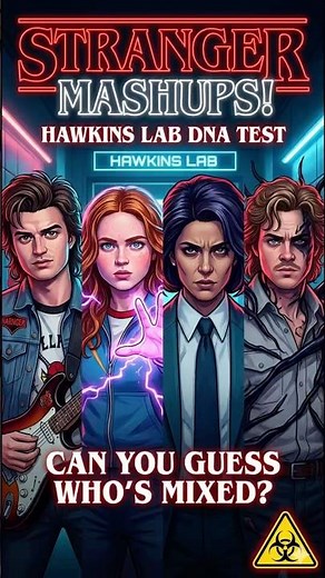 Can You Guess These STRANGER THINGS character hybrids? 🧬 Hawkins Lab DNA Test! 🤔