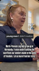 Marie-Pascale Legrand grew up in Normandy, France understanding the sacrifices our soldiers made in the name of freedom. Let us learn from her story. Marie Pascale-Legrand grew up in the shadow of World War II, in a small village in Normandy, France, forever changed by the courage and sacrifice of Allied soldiers. Decades later, her heart still beats with gratitude. Marie has spent her life honoring the heroes who liberated her homeland—laying flowers, sharing stories, and teaching younger gener