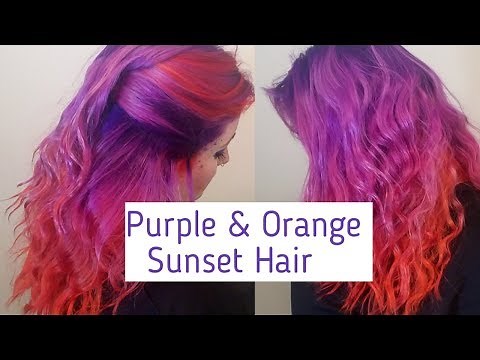 Purple and Orange Sunset Hair with ARCTIC FOX