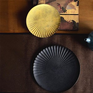 Ocean Bubble Handmade Plate: Black or Gold, Japanese Arita Ware Porcelain Dinnerware - Etsy