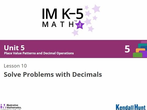 5 5 10 Illustrative Math Grade 5 Unit 5 Lesson 10