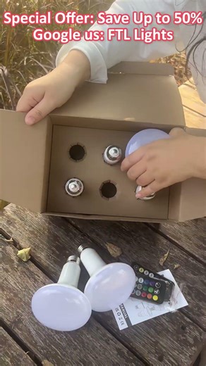 FTL RGB LED Bulbs Light Up Our Living Room Ceiling ✨