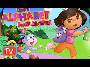Dora The Explorer,ABC Alphabet Song,Dora Alphabet Forest Adventure