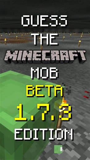 Guess the Minecraft Mob | Beta 1.7.3 Edition [5] #Shorts #Minecraft #MinecraftBeta #GuessingGame