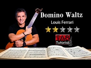 Domino Waltz by Louis Ferrari | Fingerstyle Guitar Tutorial + Sheet & Tab