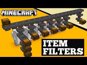 Minecraft Item Filters for EVERY Item in the Game!