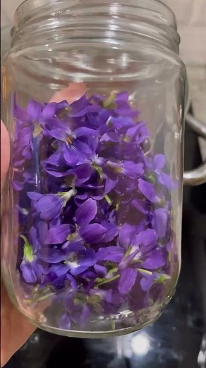 Violet Syrup with Sweet Wild Violets