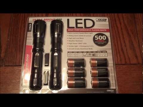 Feit Electric 500 Lumen Flashlight Review - L2Survive with Thatnub