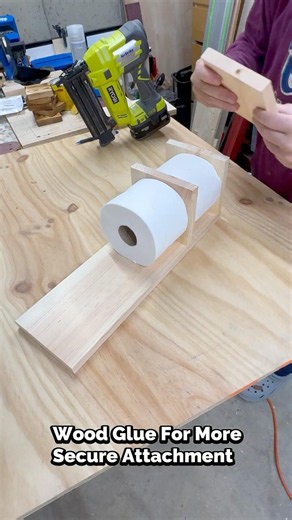Easy Toilet Paper Holder #diy #homedecor