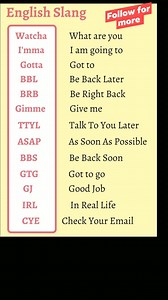 English slang #reelsviral #reels #reel #fbreelsvideo #fbreels #reelsfypシ | English Classes