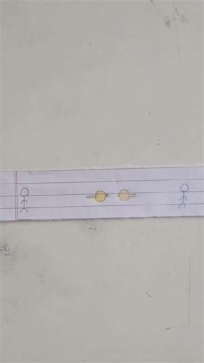 Flip book of a stick man fighting