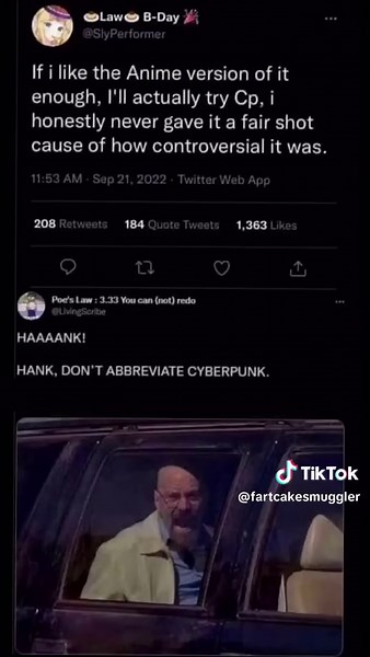 fartcakesmuggler (@fartcakesmuggler)’s video of don't abbreviate cyberpunk