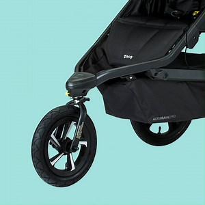 For your safety, the front wheel of your stroller MUST be in fixed mode before running, jogging, or walking fast. We know turning with a fixed wheel can take some getting used to, so here are some tips to keep you moving. 1️⃣ Always approach turns with caution. 2️⃣ Push down on handlebar to slightly lift front wheel. 3️⃣ Pivot on rear wheels. 4️⃣ Ease stroller back down. | BOB Gear