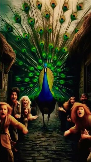 OMG ANGRY PEACOCK 🔥🔥#cartoon #viral #trending #trendingshorts #peacock #viral peacock