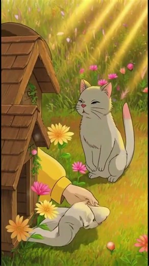 A Kind Girl Rescues a Sick Stray Cat A Heartwarming Ghibli Style Short Story