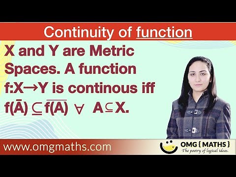 Continuity of function | Theorem | f is Continous iff f (Ā) is subset closure of f(A) | metric space
