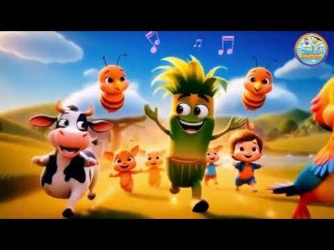 Meetha Ganna Song! Sweet Sugarcane Hindi Rhyme | Fun Farm Dance & Nursery Songs for Kids #kidssongs