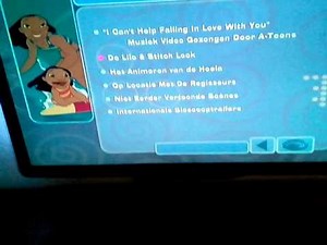 Walt Disney classic lilo & stitch dvd menu