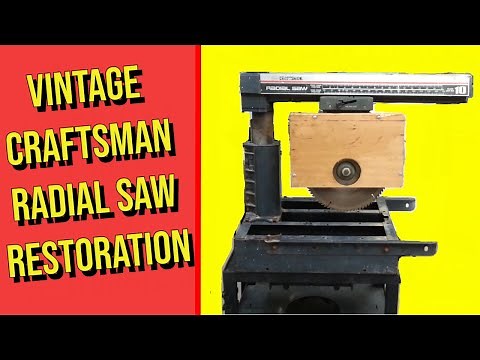 Vintage Craftsman Radial Saw Restoration - Tool Restoration